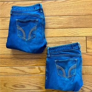 2 pairs of Hollister Jeans size 3 (SOLD)) DO NOT BUY